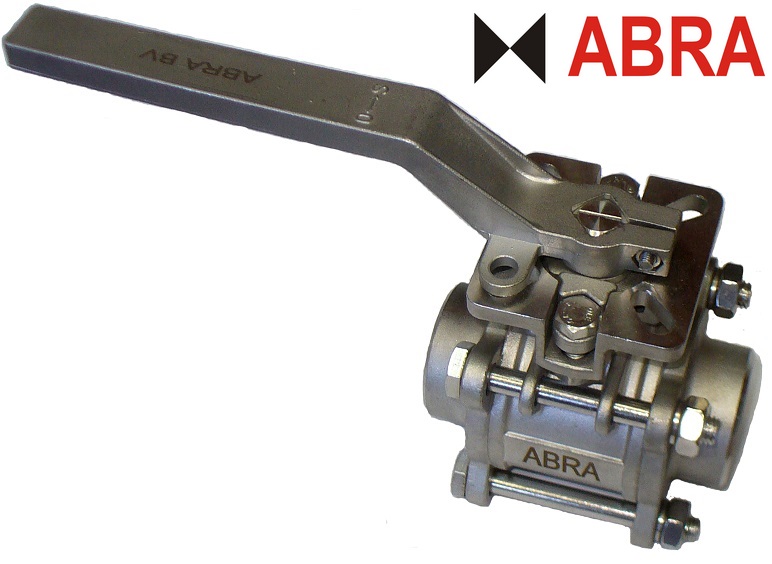 Шаровой кран полнопроходный из нержавеющей стали сварка/сварка с ISO фланцем под установку привода AISI316 (CF8M)  ABRA