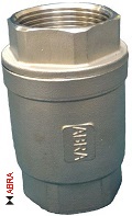 Обратный клапан резьбовой, Нержавеющая сталь SS316.  Код серии ABRA-D-12